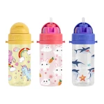 OEM ODM 450ml Tritan BPA Free Tritan AS PETG Frosted Plastic Sports Water Bottle For Kids