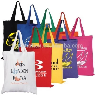 OEM / ODM silk-screen handbag blank Canvas Bags raw Cotton Tote Bag fashion Canvas Tote shopping bag