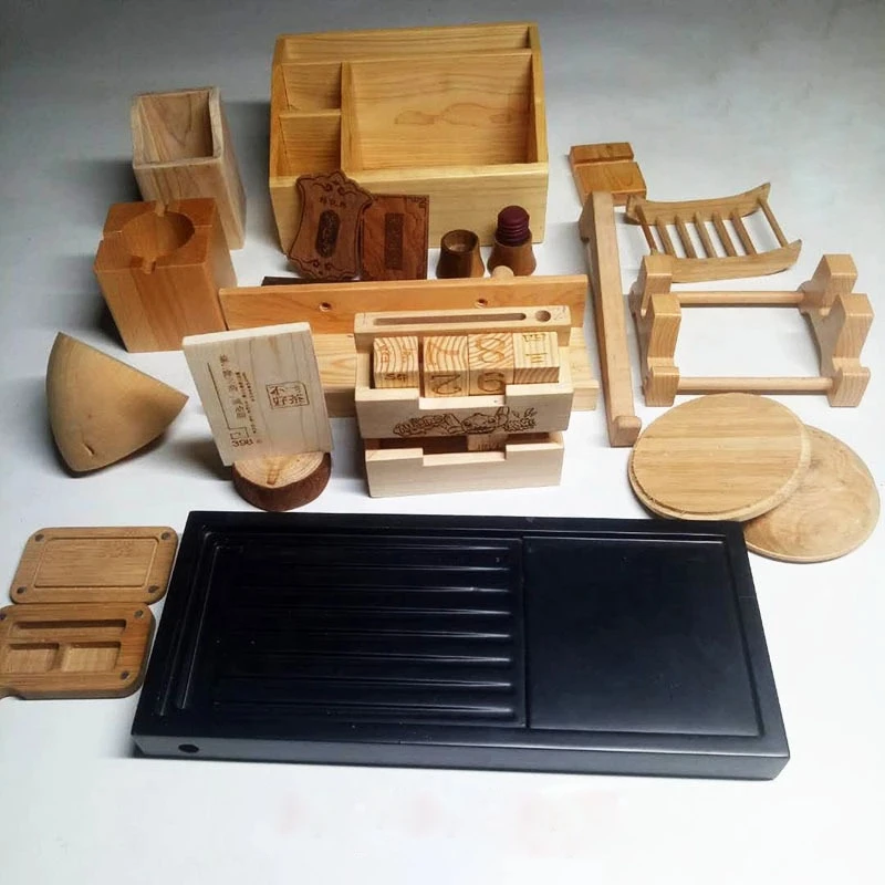 OEM wooden bamboo craft parts by CNC machining manufacturing service