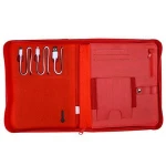 office accessories leather portfolio folder for business trip