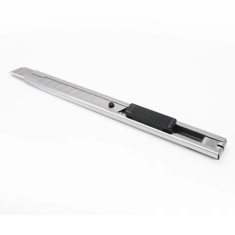 Office stationery Mini 9mm desktop utility knife wholesale knives automatic cheap hot knife cutter