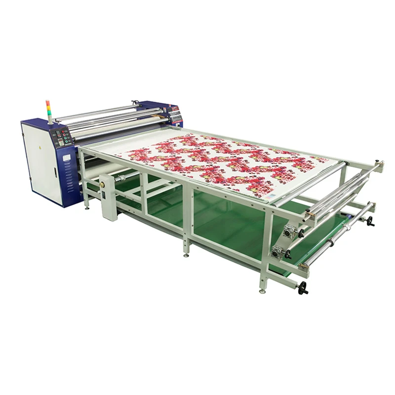 Oil Rotary Drum Sublimation Heat Transfer Machine with Blanket