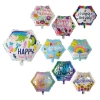 Onlyup Foil Balloon Manufacture Happy Birthday Backdrop Decoration children gift 18inch Round shape helium balloon