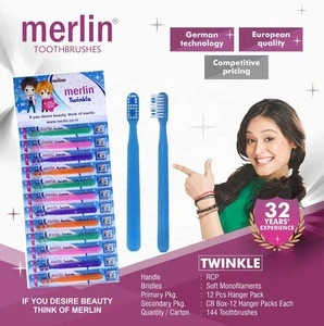 Oral Hygiene Merlin Twinkle Plastic Baby Toothbrush