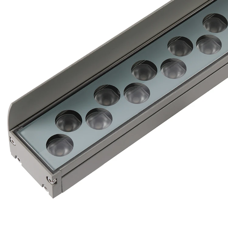 Outdoor Aluminum Profile Wall Washer IP65 LED RGB Wall Washer Light 60W with Kick Reflector