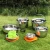 Import Outdoor Camping And Mountaineering Cooking Pot Set Stainless SteelMultifunctional 8-Person Picnic Set Stainless Steel Pot from China