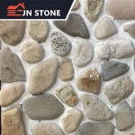 outdoor rusty slate pieces stacked flexible stone sheets