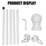 Outdoor Steel Flagpole Manufacturers 6ft Wall Mount Flagpole With Rotating Rings