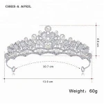 Pearl Princess Flower Crown Tiaras And Crowns Wedding for Bride