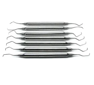 Periodontal Gracey Curettes Set of 7 Pcs Dental Instruments Double End Dental Products Gracey Curette