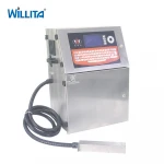 Pet bottle/plastic bag/carton/paper coding labeling machine CIJ printer