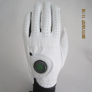 PGA high quality great grip mens white cabretta golf gloves