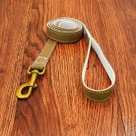 Pink durable canvas pet dog collar for dog training products / pet collars leash matching (KC2048-2)