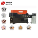 Plastic automatic single sliding platform feeding material cutting machine