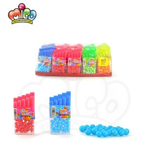 Plastic music whistle harmonica sweet beads toy candy chewing gum
