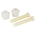 Plastic Toilet Seat Hinge Bolt 3/8 Inch White