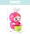 Import plastic wind up toy kid music lighting playing drums rabbit from China
