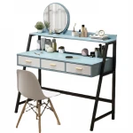 Popular Beauty Bedroom Lighted Makeup Vanity Make Up Dressing Table With Mirror