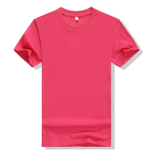 Popular Design Hot Selling 200g 30% cotton 70% polyester round neck short sleeve t-shirt
