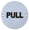 Popular Stainless steel Modern push and pull door sign plate