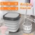 Import Portable folding washing machine household small mini travel laundry bucket with spin-drying underwear and underwear washout from China
