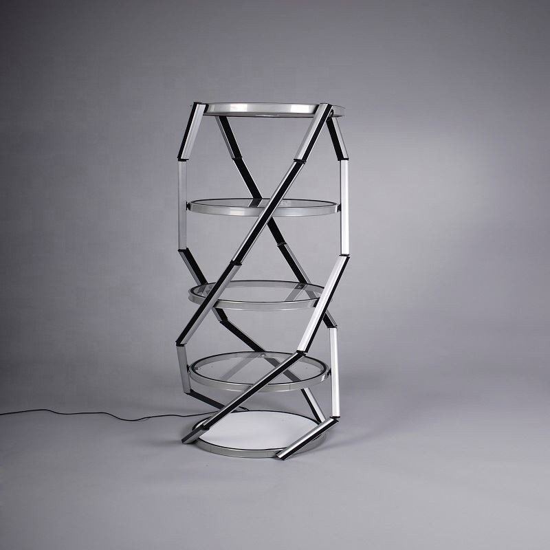 Buy Portable Jewelry Display Stand Bracelet Twister Tower Display Showcase For Trade Show from