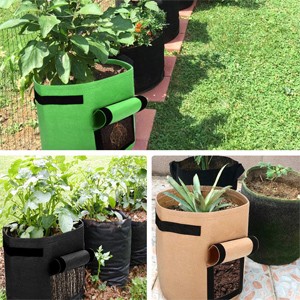 Potato Grow Bags,Plant Grow Bags 7 Gallon Heavy Duty Thickened Growing Bags with Handles &amp; Large Harvest Window