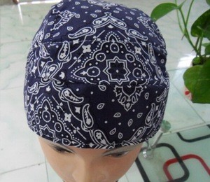 Printing fabric 100%cotton hat Cool pirate hat for tennis fans