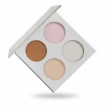 Private label Gold shimmer highlighter makeup contour palette