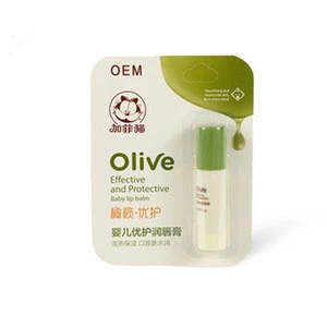 Private Label OEM Natural Organic Moisturizing Olive Baby Kids Lip Balm