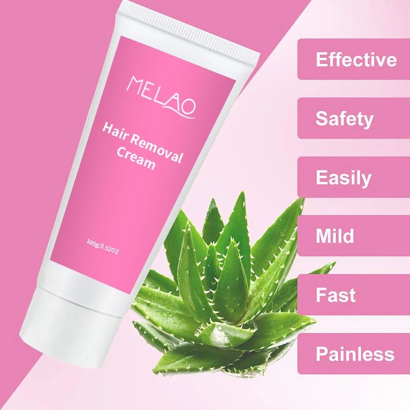 Private Label Permanent Painless Armpit Hands Face Body Legs Hair Removal Cream For Men Women
