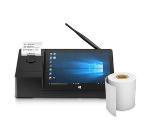 Professional design PIPO X3 Smart all in one WIN 10 touch pos system terminal with printer