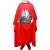Import Professional Red Barber Hairdressing Haircut Cloak Transparent Hair Cutting Cape from China