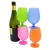 Import Promotion custom plastic silicon foldable tasting wine cup drinking glass cup from China