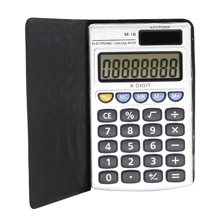 Promotional Gift Palm 8-digit Digital Solar Electronic Calculator With AG10 Button Battery