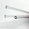 pyrex 6-15mm straight transparent borosilicate glass  drinking straws with logo