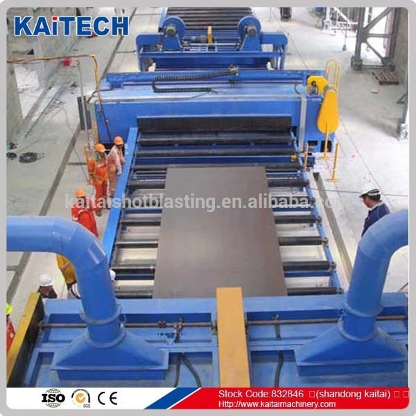 Q69 series steel plate surface cleaning shot blasting machine(CE)