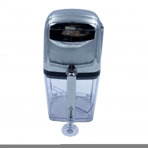 Quick shipping China supplier Surface Chrome Plated Commercial Manual Ice Crusher Ice Shaver For Home Use