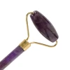 Real natural amethyst jade roller for lymphatic drainage