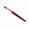 Red wood handle pure kolinsky hair acrylic nail art brush