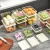 Import Refrigerator storage box can be divided into large and small size transparent crisper box with lid fruit and vegetable bento box from China