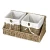 Import Removable liners container bins seagrass wall hanging wicker shelf storage vietnam basket from China