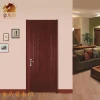 Residential home PVC door CE ISO project market supply wood door customized PVC surface MDF panel room entry door