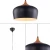 Import Restaurant Home Living Room Loft Adjustable Height Modern Nordic Industrial Style Iron Black Pendant Light from China