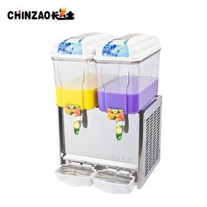 Restaurant Juice&amp;Milk Dispenser Machine LRSJ-12L*2 Commercial Cold &amp; Hot Fruit Juice Dispenser
