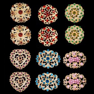 Retail Vintage Sylish Women Wedding Bridal Bouquet Flower Pin Brooches Elegant Gift Jewelry Flower Pin Brooches
