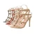 Import Retro style sexy nightclub high heels fashion women shoes patent leather metal rivet sexy sandals from China
