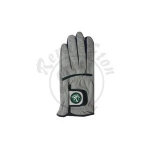 RGG-12 Wholesale Custom Design Golf Gloves with print logo color light grey