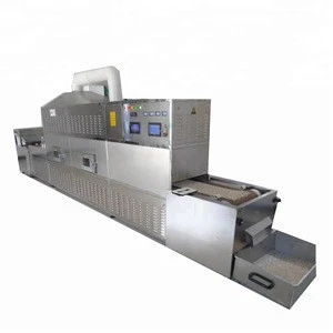 Rice conveyor belt tunnel continuous  microwave sterilizer dryer dehydrator sterilizing sterilization drying machine equipment