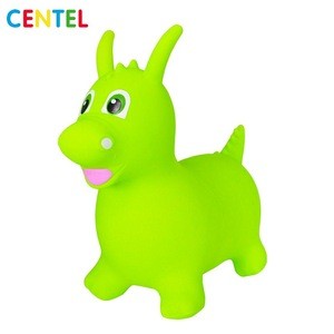 Rideon animal toy pvc inflatable dinosaur toys for kids toddler hopper animal toy